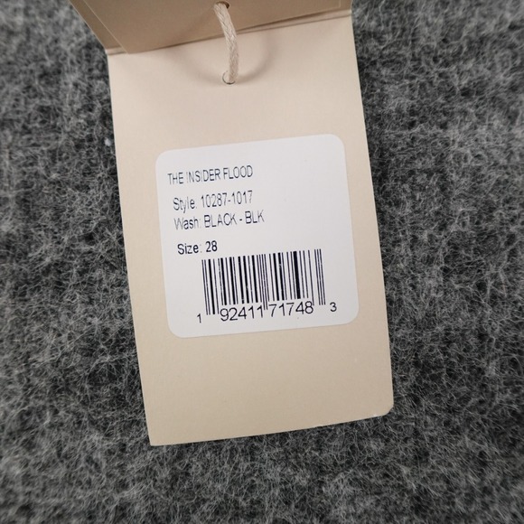 MOTHER Jeans Womens 28 Black The Insider Flood Jeans Faux Leather High Rise - Picture 11 of 16